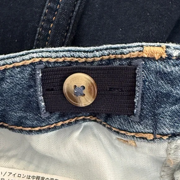 ABERCROMBIE & FITCH Low Rise Baggy Wide Leg Jeans Girls Size 9/10 Short Bear Kid - Picture 5 of 9